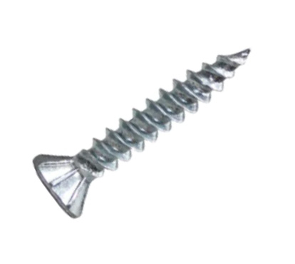 Tornillo Lamina Cabeza Plana Philip Con Nervadura Zincado